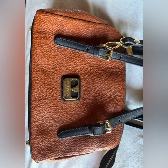 Valentina Orange and Black Crossbody Bag - Picture 2 of 5